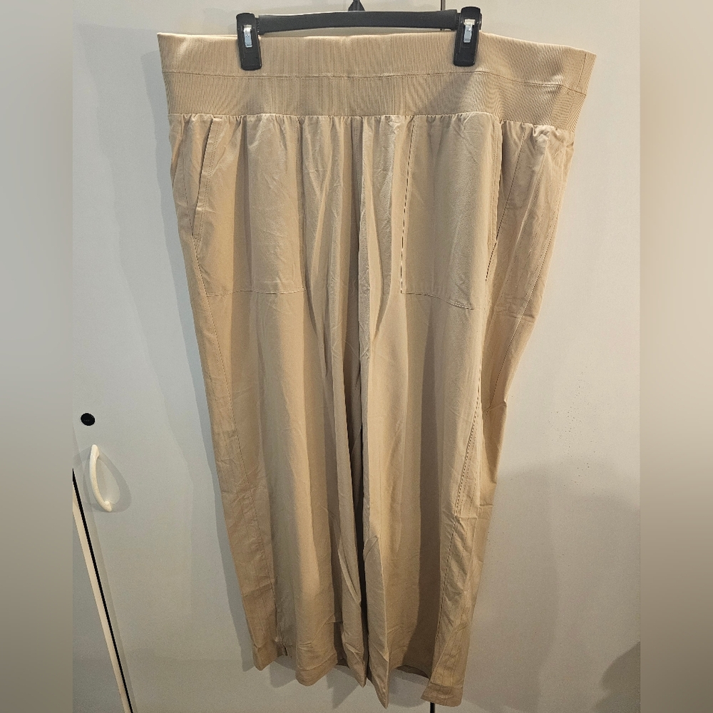 Talbots Women's Beige Wide-Leg Pants